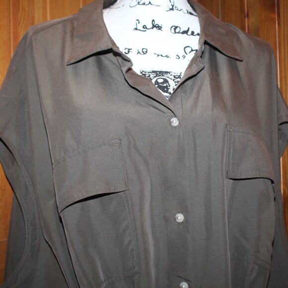 Old Navy Utility Dress in Olive Green Plus Size 4X - Picture 7 of 12